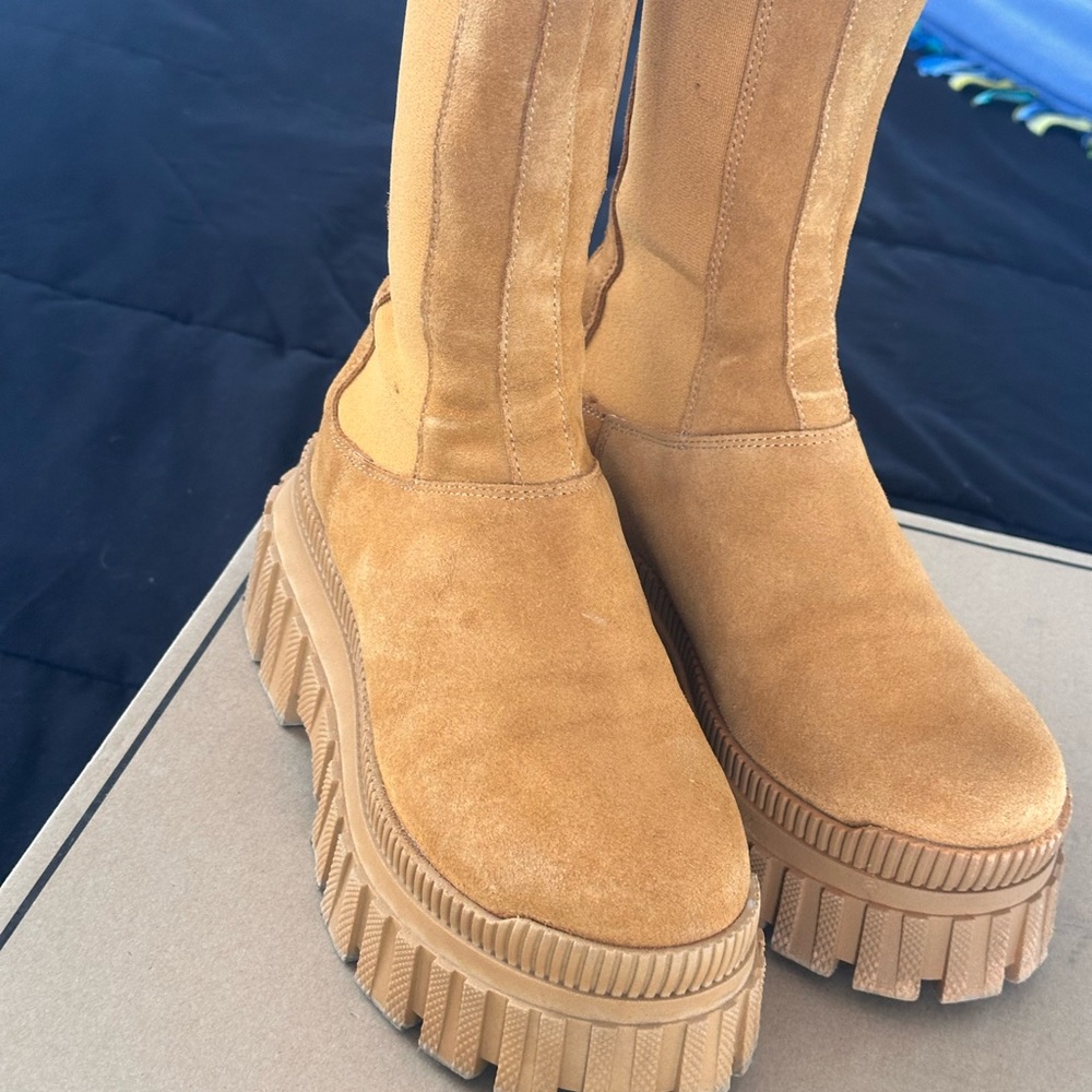 ASOS Tan Platform Boots